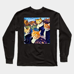 Van Gogh's Cats Long Sleeve T-Shirt